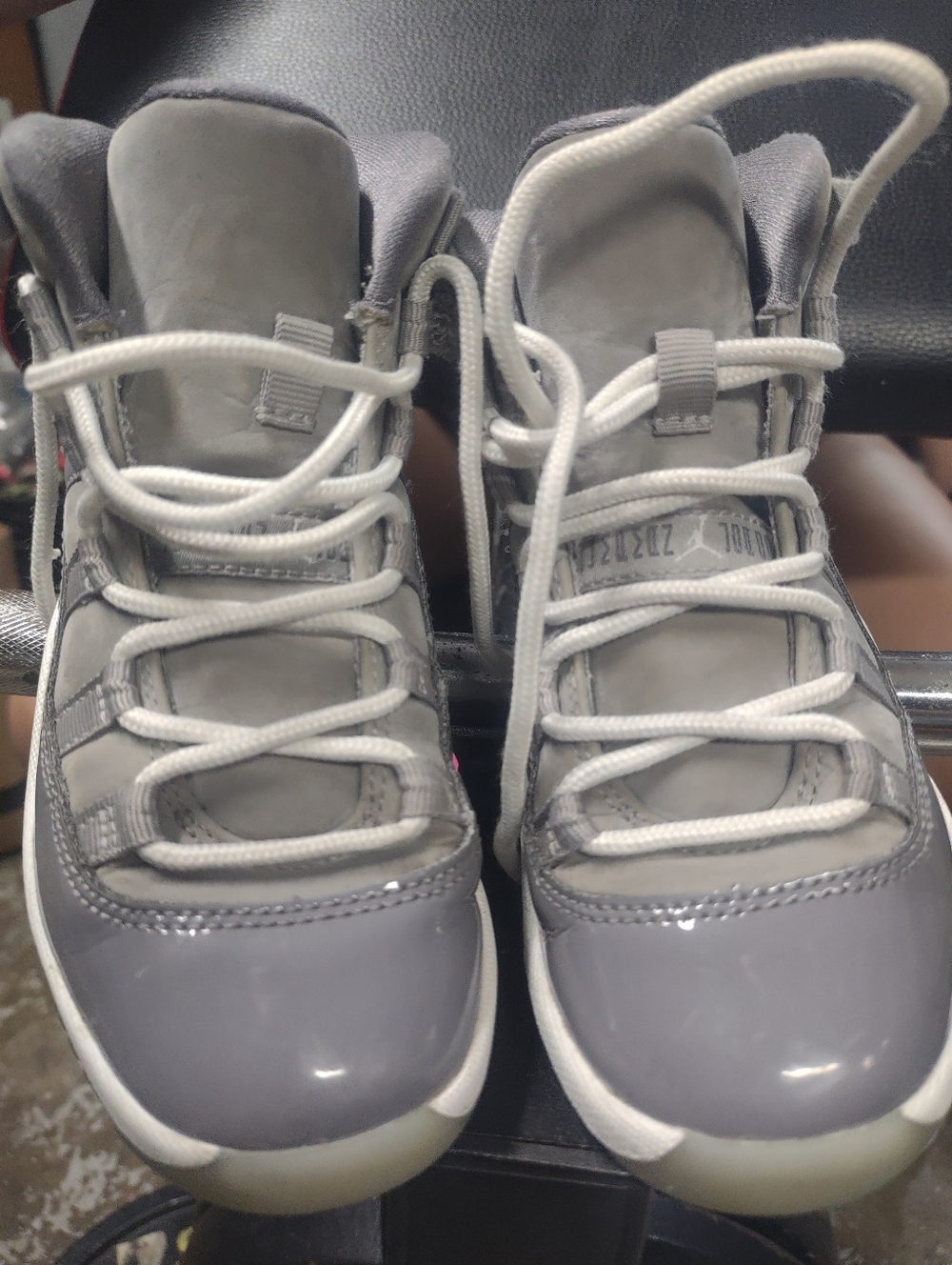 Kids Jordan Retro 11 Cool Grey Size 13c 378039-005